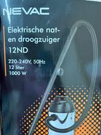 Electrische nat- en droogzuiger/ 12liter/ 1000W, Ophalen of Verzenden, Gebruikt, Minder dan 1200 watt