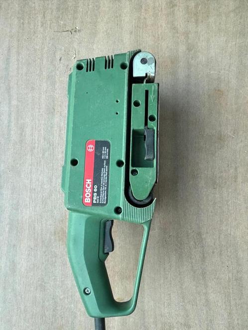 Bosch PBS 60 Bandschuurmachine – 500W | Vintage & Werkend, Doe-het-zelf en Verbouw, Gereedschap | Schuurmachines, Zo goed als nieuw