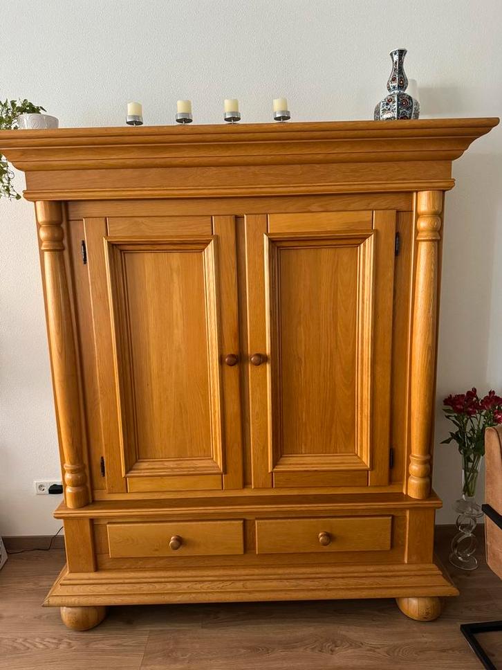 Eiken kast en tv-meubel, Antiek en Kunst, Antiek | Meubels | Kasten, Ophalen