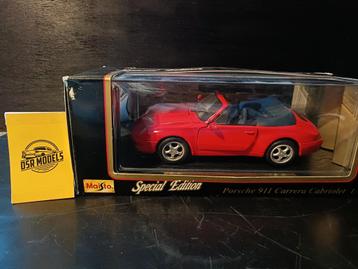 1:18 Porsche 911 Carrera Cabrio  beschikbaar voor biedingen