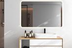 Badkamerspiegel Saniclear Aspen 120x70cm met LED verlichting, Ophalen, Gebruikt, 100 tot 150 cm, Overige typen