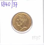 Schaars mooi gouden tientje 1840 / 37 overslag Willem 1, Koning Willem I, Losse munt, 10 gulden, Goud