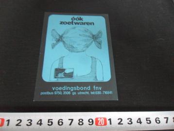 sticker strip Voedingsbond FNV óók Zoetwaren  DY268  beschikbaar voor biedingen