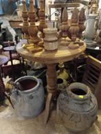 Nu - 20% !  Wijntafel oud teakhout of elmhout ea kleinmeubel, Ophalen, Rechthoekig, Minder dan 55 cm, 60 cm of meer