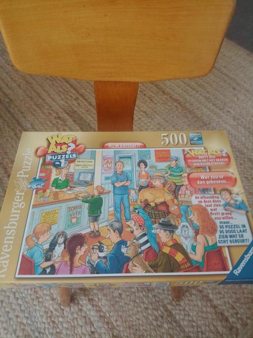 Ravensburger 'wat als' puzzel 500 dierenarts, Hobby en Vrije tijd, Denksport en Puzzels, Gebruikt, Legpuzzel, 500 t/m 1500 stukjes