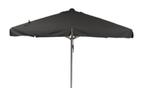 Horeca parasol - 500 x 500 CM - met  90 KG voet op wieltjes, Meer dan 4 meter, Ophalen of Verzenden, Stokparasol, Zo goed als nieuw