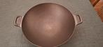 Gietijzeren Wokpan - Zo goed als nieuw!, Gietijzer, Ophalen of Verzenden, Zo goed als nieuw, Keramische plaat