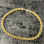 14k gouden armband rope schakel, Ophalen of Verzenden, Nieuw, Goud