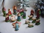Oude kerstgroep van gips 16 delig, Diversen, Kerst, Ophalen, Gebruikt