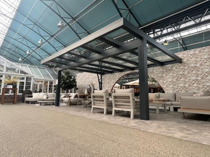 Showroommodel | Aluxe Ultraline Glas Overkapping, Tuin en Terras, Overkappingen, Gebruikt, Veranda, Ophalen