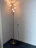 Staande lamp, messing. Halogeen met dimlicht schakelaar, Ophalen, Zo goed als nieuw, 150 tot 200 cm