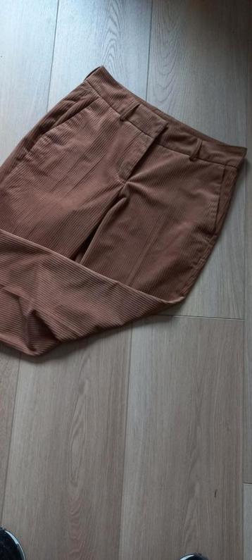 OPUS RIB BROEK COGNAC MT 36/38 WIJDE PIJPEN beschikbaar voor biedingen