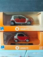 Schaalmodel Smart For Two en Smart ForFour. 1/43. NewRay, Gebruikt, Ophalen of Verzenden