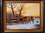 Winterlandschap, Antiek en Kunst, Kunst | Schilderijen | Klassiek, Ophalen of Verzenden