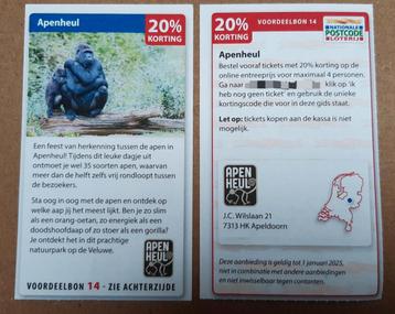 Apenheul 20% korting