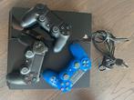 Playstation 4 + 3 controllers, Spelcomputers en Games, Spelcomputers | Sony PlayStation 4, Ophalen, Gebruikt, Met 2 controllers