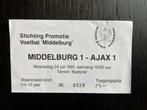 Toegangskaart Ajax 1991, Verzamelen, Sportartikelen en Voetbal, Ophalen of Verzenden, Ajax, Poster, Plaatje of Sticker