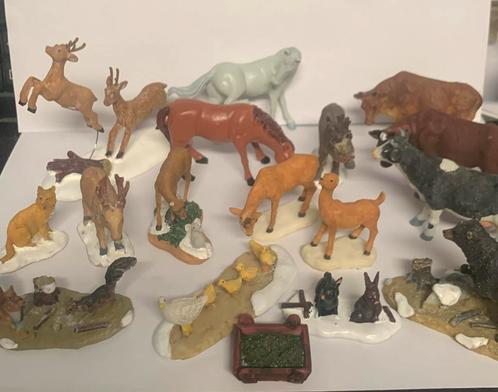 Set van 16 Lemax dieren, Diversen, Kerst, Zo goed als nieuw, Ophalen of Verzenden