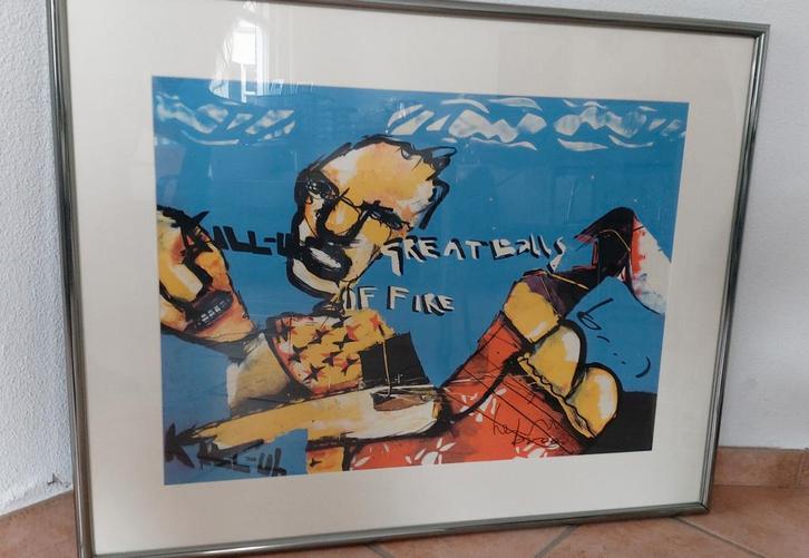 Herman Brood Zeefdruk - Gesigneerd & Certificaat, Antiek en Kunst, Kunst | Litho's en Zeefdrukken, Ophalen of Verzenden