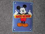 MICKEY MOUSE EMAILLE RECLAMEBORD, Reclamebord, Gebruikt, Ophalen