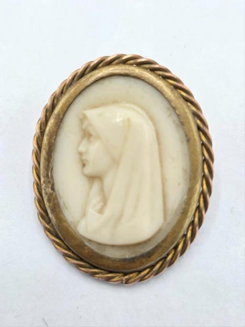 Vintage Broche Fabiola, Sieraden, Tassen en Uiterlijk, Antieke sieraden, Broche, Overige materialen, Verzenden