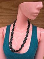 Ketting zwarte lavastenen (edelsteen), Xx, Zwart, Xx, Ophalen of Verzenden