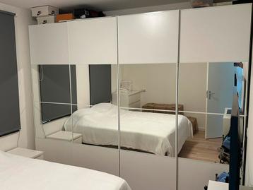 2x IKEA Pax/AULI schuifdeuren 150x236 – wit & spiegelpanelen beschikbaar voor biedingen