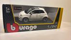 Fiat 500 2007 Bburago 1.24, Ophalen of Verzenden, Bburago, A, A