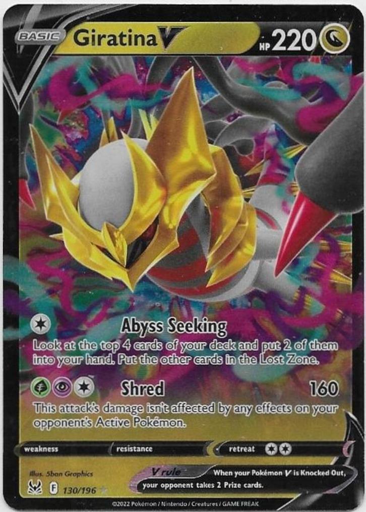 Lost Origin,  Giratina [v] 130/196, Hobby en Vrije tijd, Verzamelkaartspellen | Pokémon, Nieuw, Losse kaart, Ophalen of Verzenden
