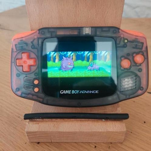 GAMEBOY ADVANCE Gemodificeerd Kleurenscherm en USBC accu, Spelcomputers en Games, Spelcomputers | Nintendo Game Boy, Zo goed als nieuw