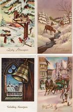 kerstkaart, Verzamelen, Ansichtkaarten | Themakaarten, Verzenden, Gelopen, Feest(dag)