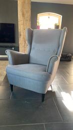 Strandmon ikea fauteuil, Huis en Inrichting, Fauteuils, Ophalen, Gebruikt