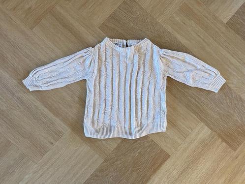 Z.g.a.n. Beige tricot trui van Sweet Petit, maat 68, Kinderen en Baby's, Babykleding | Maat 68, Zo goed als nieuw, Meisje, Truitje of Vestje