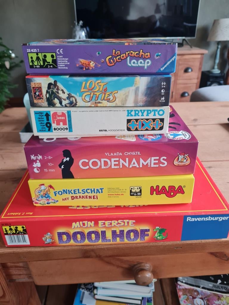 6 Gezelschapsspellen in goede staat, Hobby en Vrije tijd, Gezelschapsspellen | Bordspellen, Ophalen of Verzenden, Zo goed als nieuw