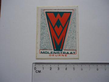sticker oud DEURNE Molenstraat vintage winkel retro beschikbaar voor biedingen