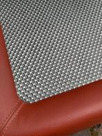 Moroso salontafel vierkant metaal en leer 100 cm, Huis en Inrichting, Tafels | Salontafels, Ophalen, Vierkant, 50 tot 100 cm, Minder dan 50 cm