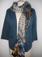 HEMA colbert blauw maat M met bijpassende sjaal, Maat 38/40 (M), Blauw, Ophalen of Verzenden, Zo goed als nieuw