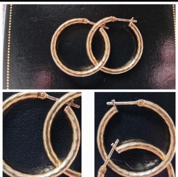 Gouden Creolen (Zie omschrijving)  beschikbaar voor biedingen