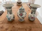Boch Frères Changhai Vazen Set - Handgemaakt België, Antiek en Kunst, Ophalen