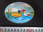 sticker strip eend schoon water zuiveringschap limburgh, Verzamelen, Stickers, Ophalen, Zo goed als nieuw