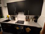 Keuken inclusief apparatuur, Huis en Inrichting, Keuken | Complete keukens, Ophalen, Gebruikt, Zwart, Enkelwandige keuken