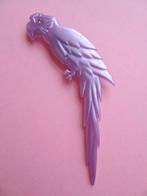 jwg XL Grote vintage 60s papegaai vogel broche lila paars, 10 cm of meer, Overige materialen, Gebruikt, Verzenden