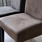 3x grijs en 3x bruine eetstoelen, Huis en Inrichting, Stoffering | Vloerbedekking, Ophalen of Verzenden, Gebruikt, Bruin