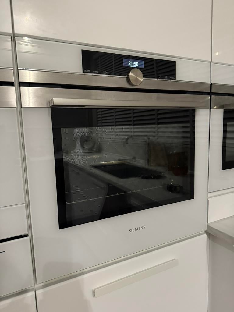 Siemens oven wit iq700, Witgoed en Apparatuur, Ovens, Ophalen, Zo goed als nieuw, 45 tot 60 cm