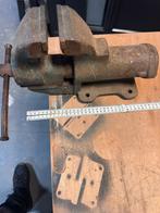 Zware bankschroef - 28cm, 11,5cm opening, Doe-het-zelf en Verbouw, Gereedschap | Handgereedschap, Ophalen, Gebruikt