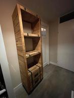 Mango houten kast met 2 lades, 205x60x39, Huis en Inrichting, Kasten | Overige, Ophalen, Gebruikt