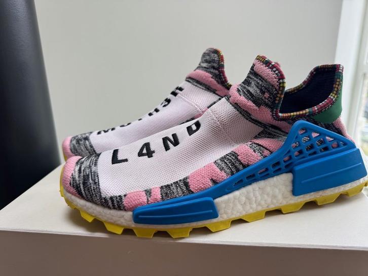 Adidas NMD Hu Pharrell Solar Pack Mother maat 46 2/3, Kleding | Heren, Schoenen, Zo goed als nieuw, Sneakers of Gympen, Wit, Ophalen of Verzenden