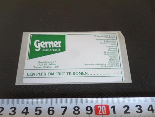 sticker dalfsen gerner buitenplaats een plek om bij te komen, Verzamelen, Stickers, Zo goed als nieuw, Bedrijf of Vereniging, Ophalen