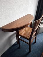 Halfronde vintage kaptafel met stoel, Ophalen