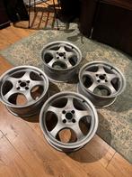 Borbet Type T 16” Velgen - 4x100 ET35 + Yokohama Advan Neova, Ophalen, Gebruikt, Universele onderdelen